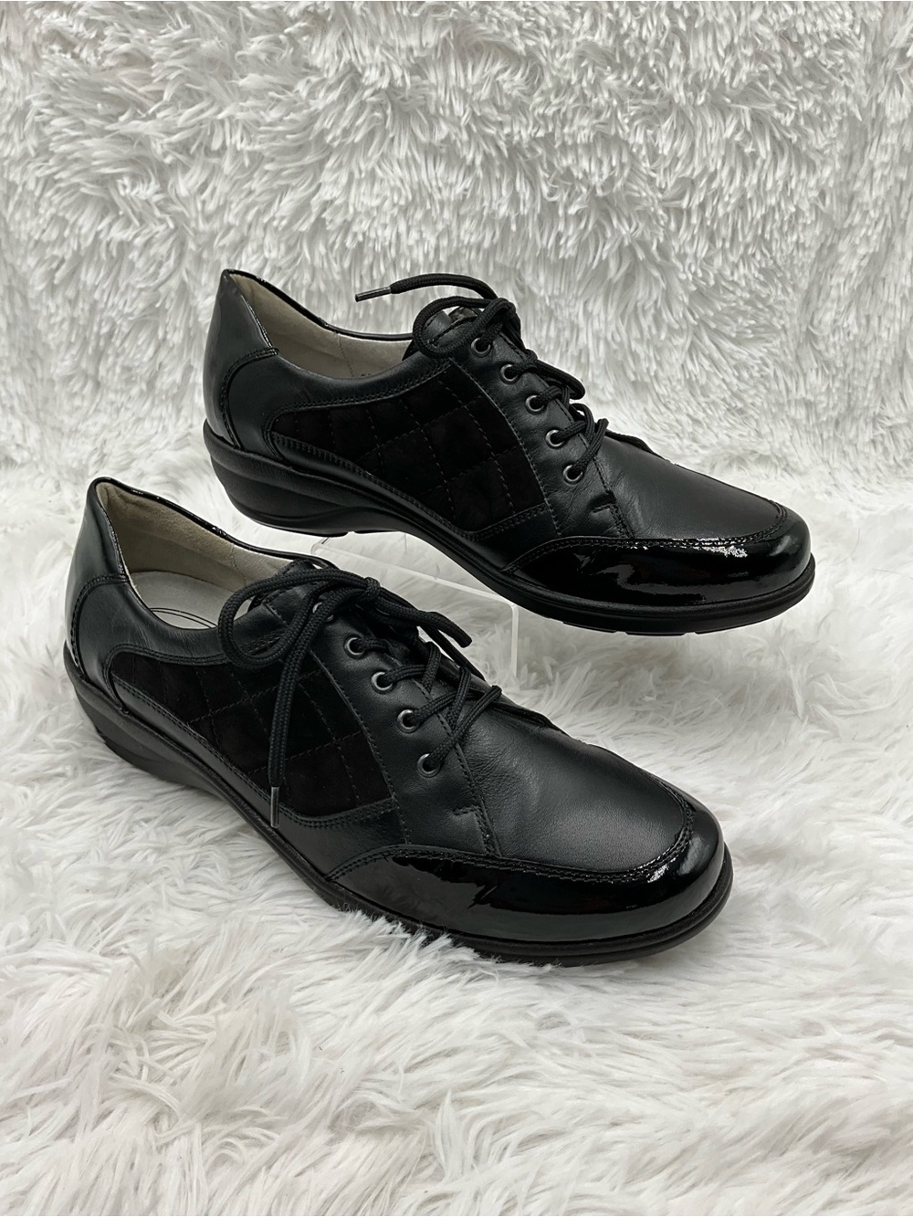 Waldlaufer Weite H Shoes Size US 9.5 Black European Comfort Crafted in Hungary